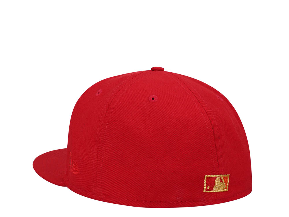 New Era Baltimore Orioles 50th Anniversary Scarlett Gold Edition 59Fifty Fitted Casquette