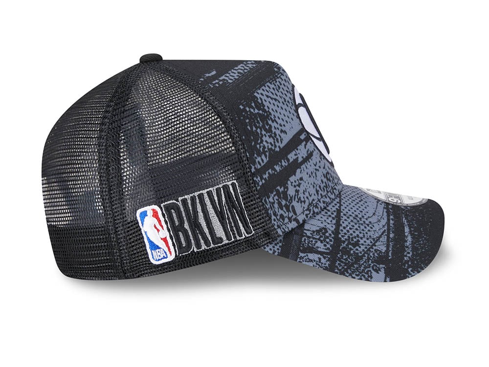 New Era Brooklyn Nets NBA Tip Off 2024 Trucker 9Forty A Frame Snapback Casquette