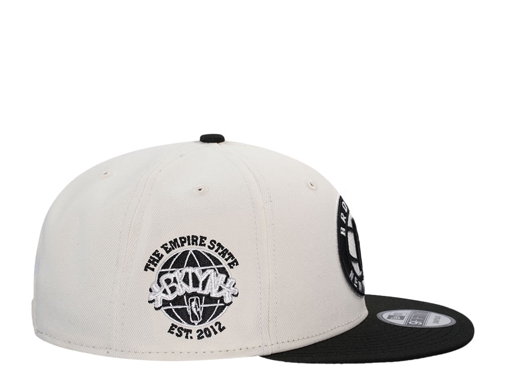 New Era Brooklyn Nets Est 2012 Chrome Two Tone Edition 9Fifty Snapback Casquette