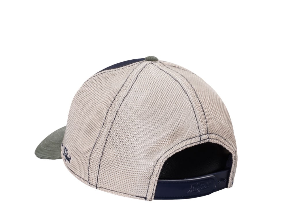 Hatfield Motorcycle Navy Ivory Trucker Snapback Casquette