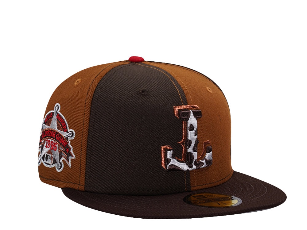 New Era Texas Rangers All Star Game 1995 Brown Pinwheel Edition 59Fifty Fitted Casquette