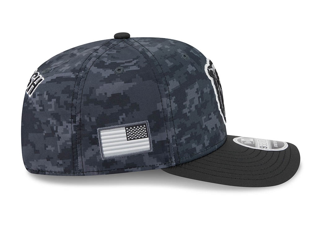 New Era Chicago Bears NFL Salute to Service 2026 Digi Camo Black 9Seventy Stretch Snapback Casquette