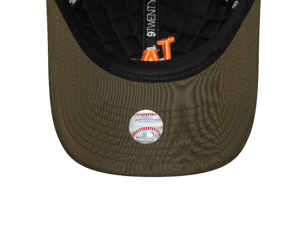 New Era Los Angeles Dodgers Quilted Olive 9Twenty Snapback Casquette
