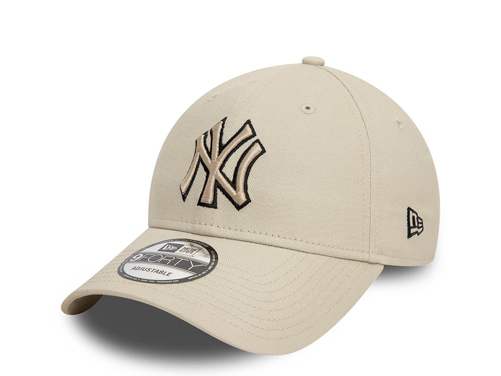 New Era New York Yankees Team Outline White 9Forty Strapback Casquette