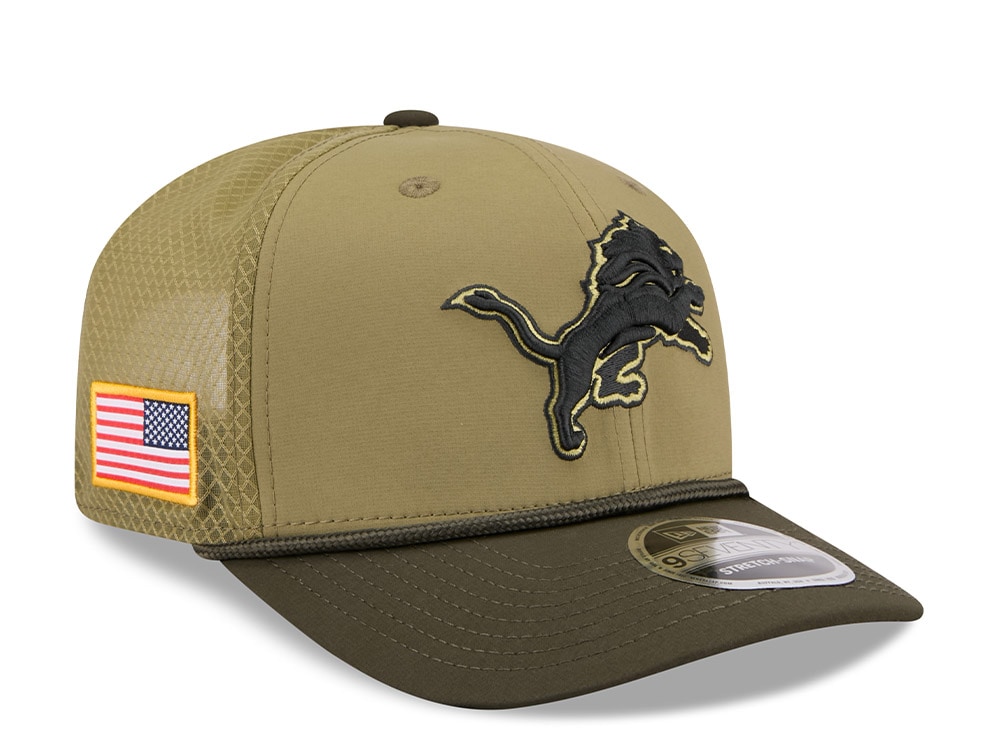 New Era Detroit Lions Salute To Service 2025 9Seventy Snapback Casquette