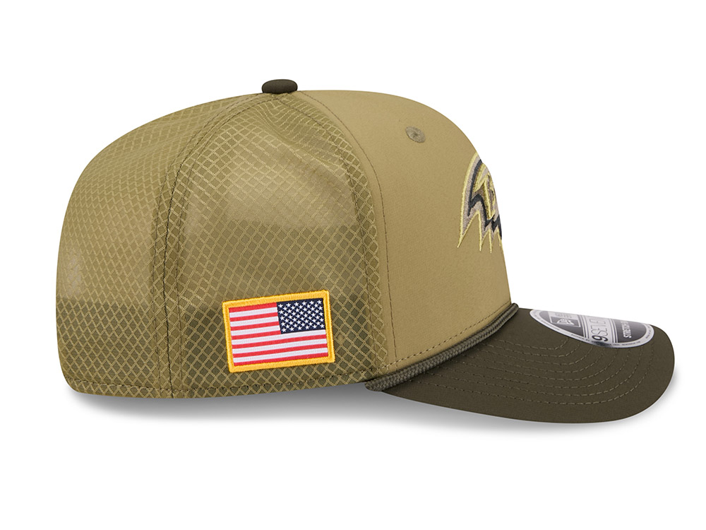 New Era Baltimore Ravens Salute To Service 2025 9Seventy Snapback Casquette