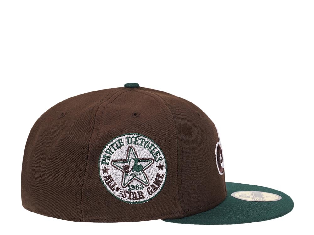 New Era Montreal Expos Brown All Star Game 1982 Forest Pink Edition 59Fifty Fitted Casquette