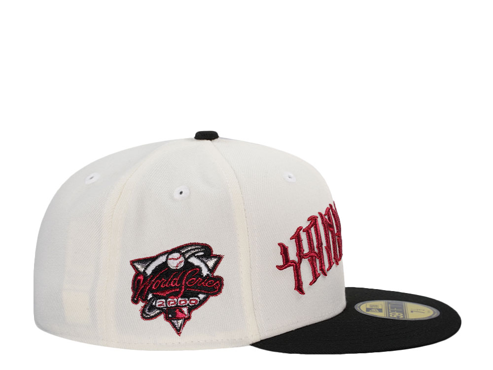 New Era New York Yankees World Series 2000 Script Chrome Two Tone Edition 59Fifty Fitted Casquette