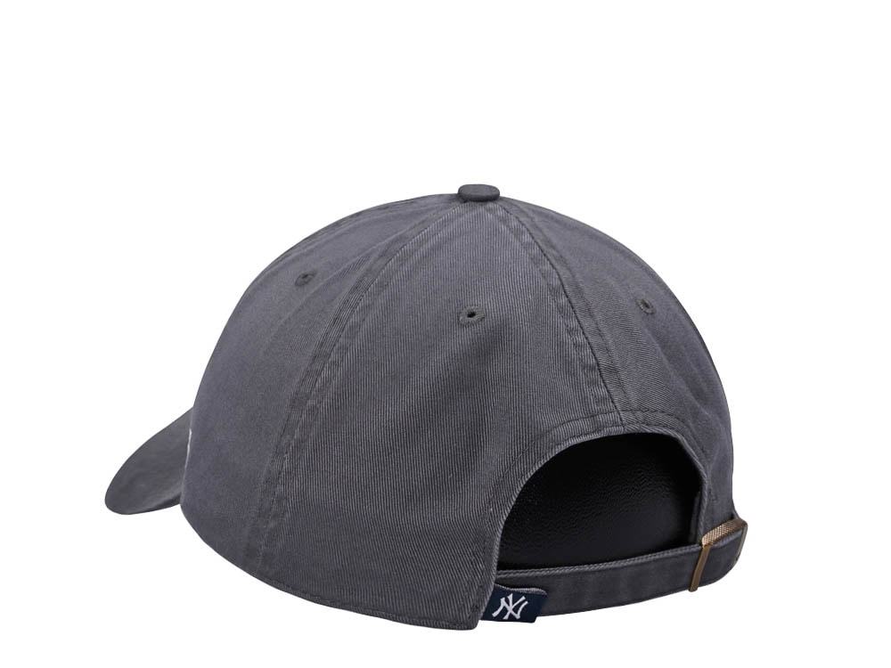47Brand New York Yankees Charcoal Clean Up Strapback Casquette