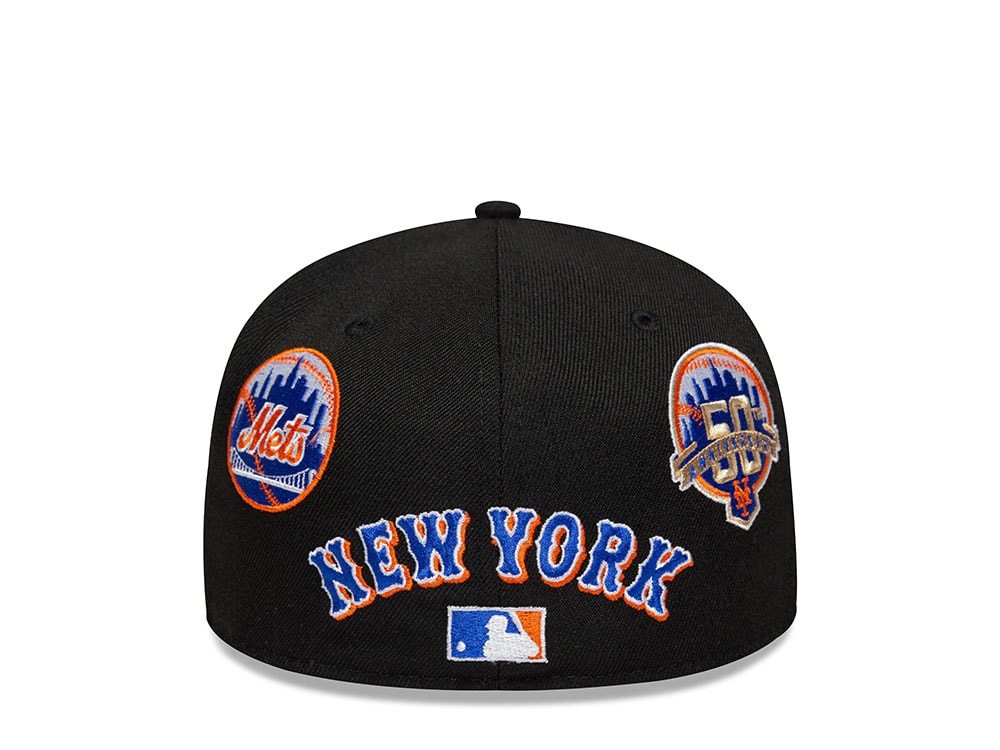 New Era New York Mets Subway Series Multi Patch Black Prime Edition 59Fifty Fitted Casquette