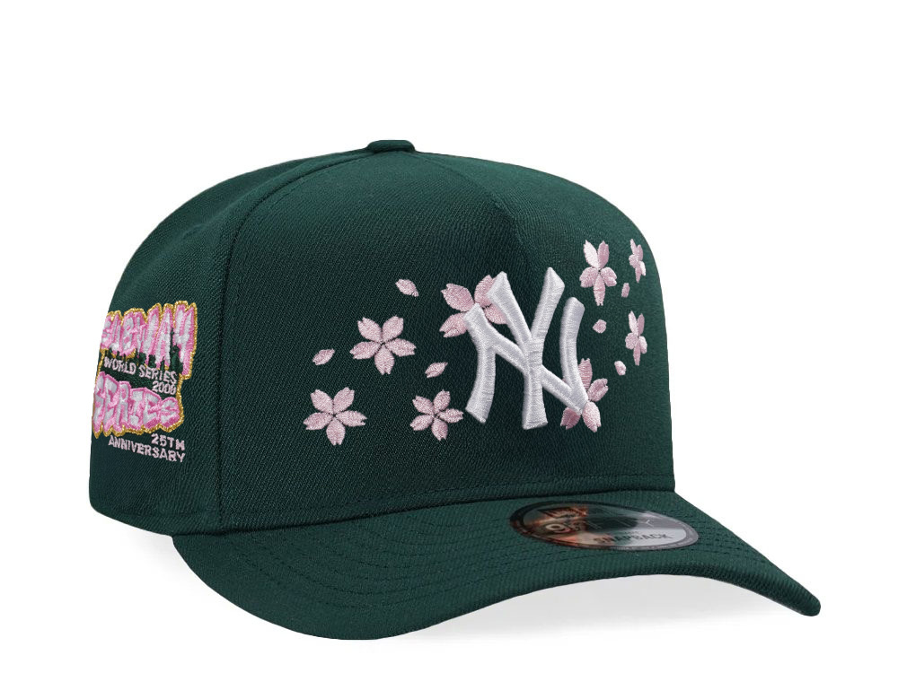 New Era New York Yankees Subway Series Sakura Dark Green Prime Edition 9Fifty A Frame Snapback Casquette