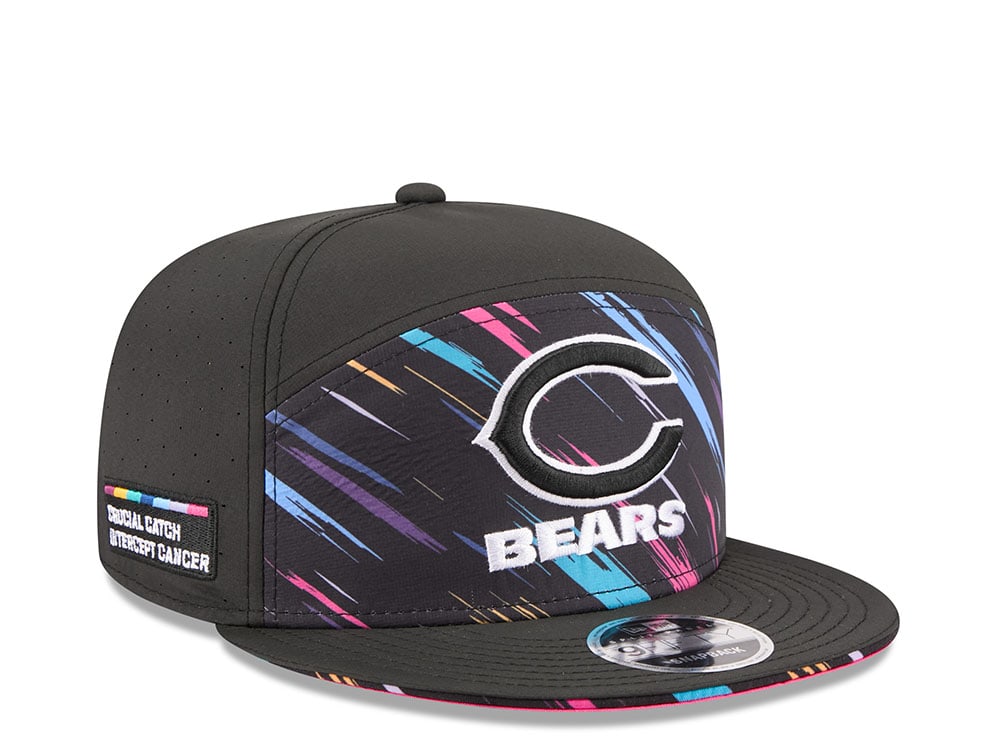 New Era Chicago Bears Crucial Catch 2026 Black Edition 9Fifty Split Panel Snapback Casquette