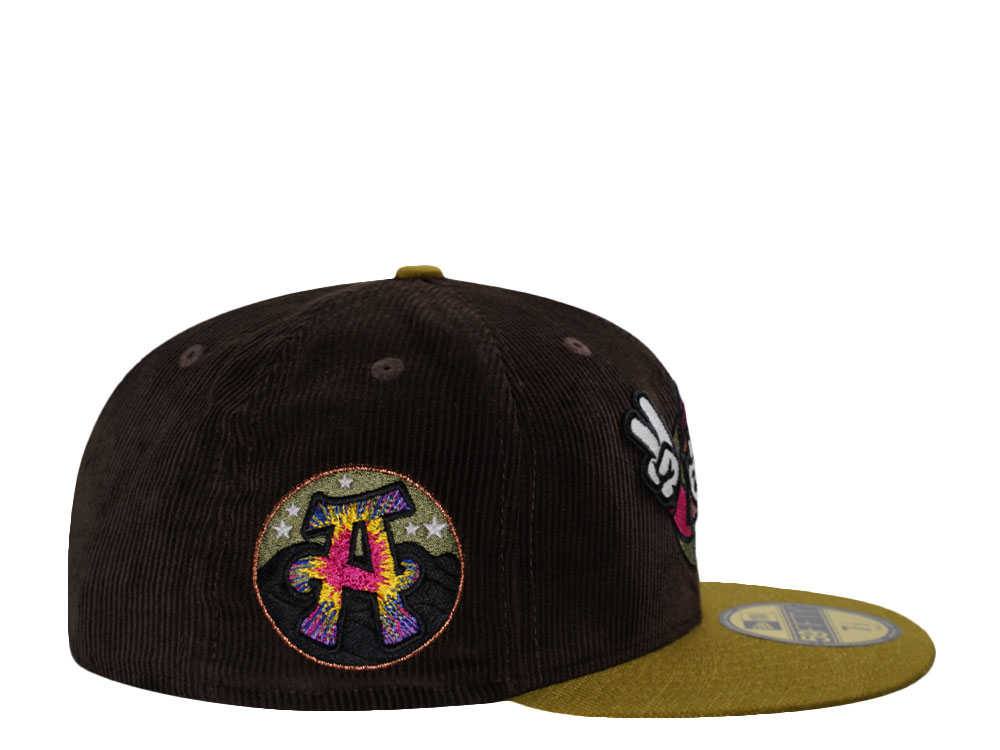 New Era Asheville Tourists Walnut Corduroy Two Tone Edition 59Fifty Fitted Casquette