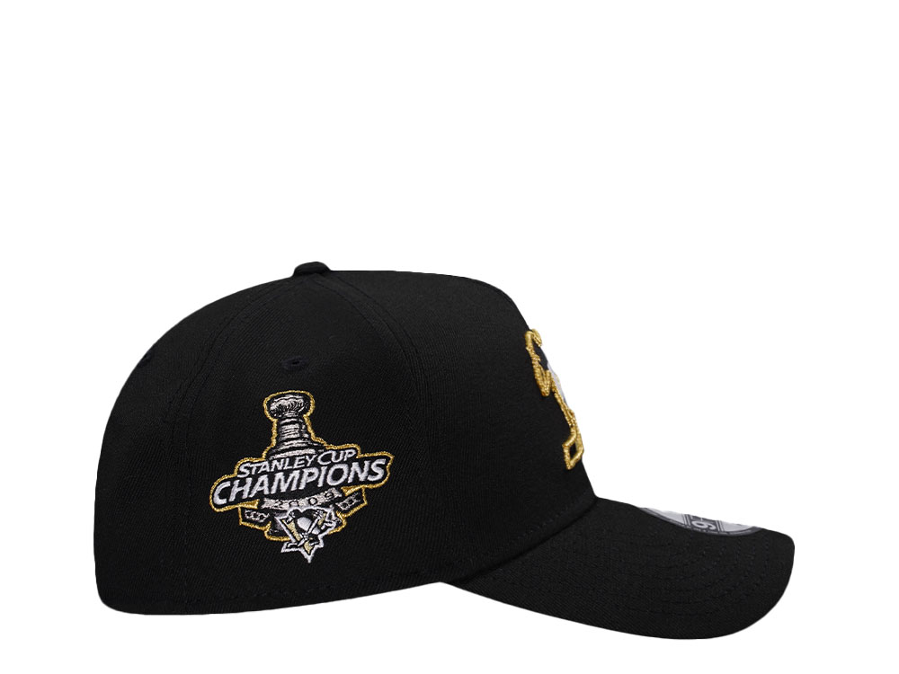 New Era Pittsburgh Penguins Stanley Cup Champions 2009 Black Prime Edition 9Forty A Frame Snapback Casquette