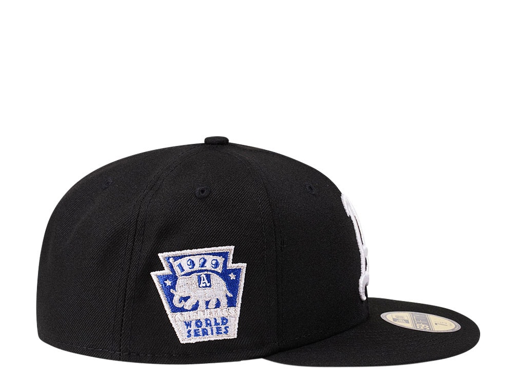 New Era Philadelphia Athletics World Series 1929 Black and Blue Edition 59Fifty Fitted Casquette