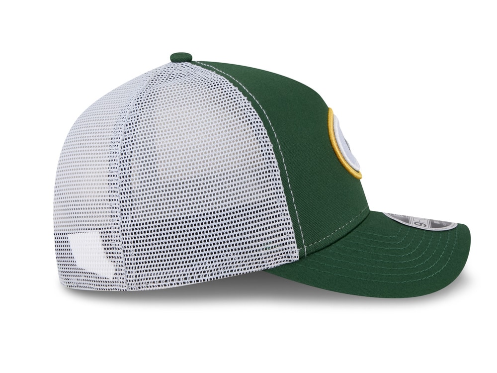 New Era Green Bay Packers Official Team Color Edition 9Forty M Crown A Frame Trucker Snapback Casquette