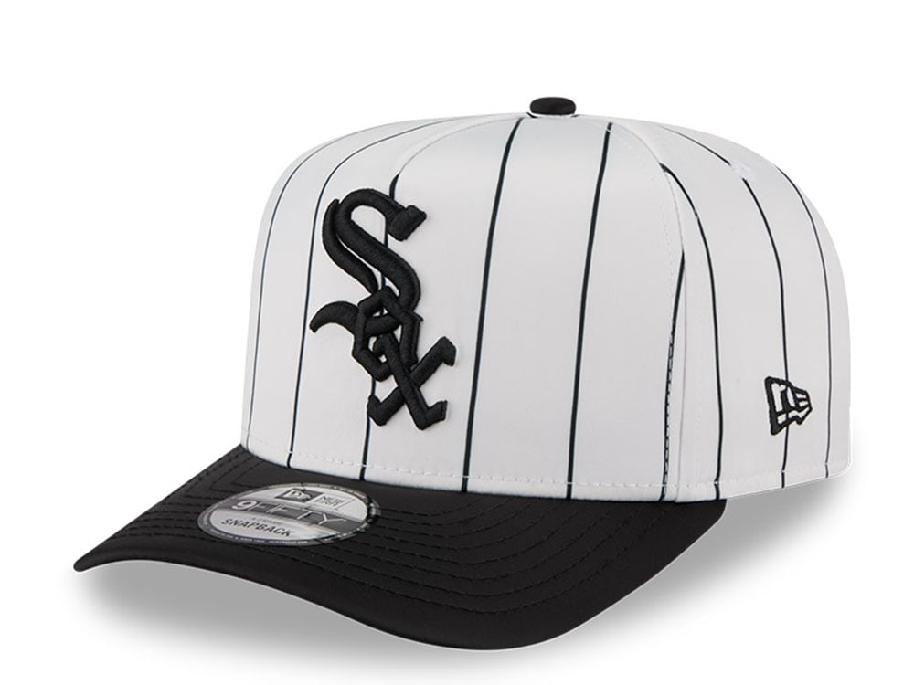 New Era Chicago White Sox Satin Pinstripe 9Fifty A Frame Snapback Casquette