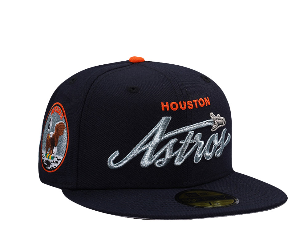 New Era Houston Astros Apollo 11 Metallic Navy Prime Edition 59Fifty Fitted Casquette