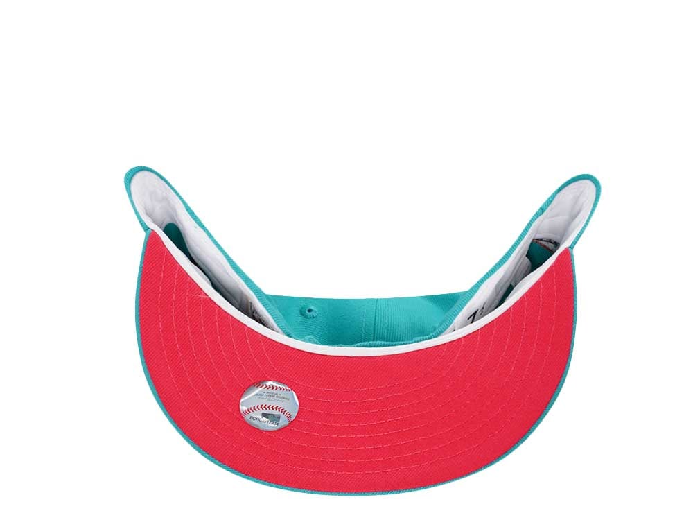 New Era Seattle Mariners All Star Game 2001 Teal Pink Edition 59Fifty Fitted Casquette