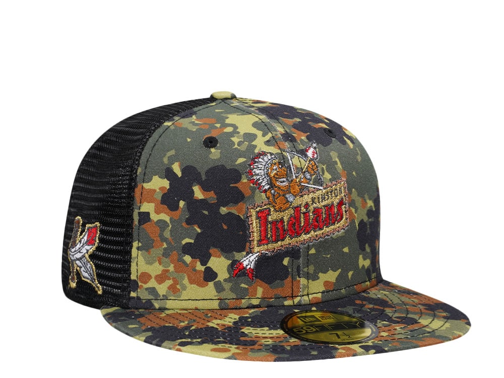 New Era Kinston Indians Flecktarn Trucker Edition 59Fifty Fitted Casquette