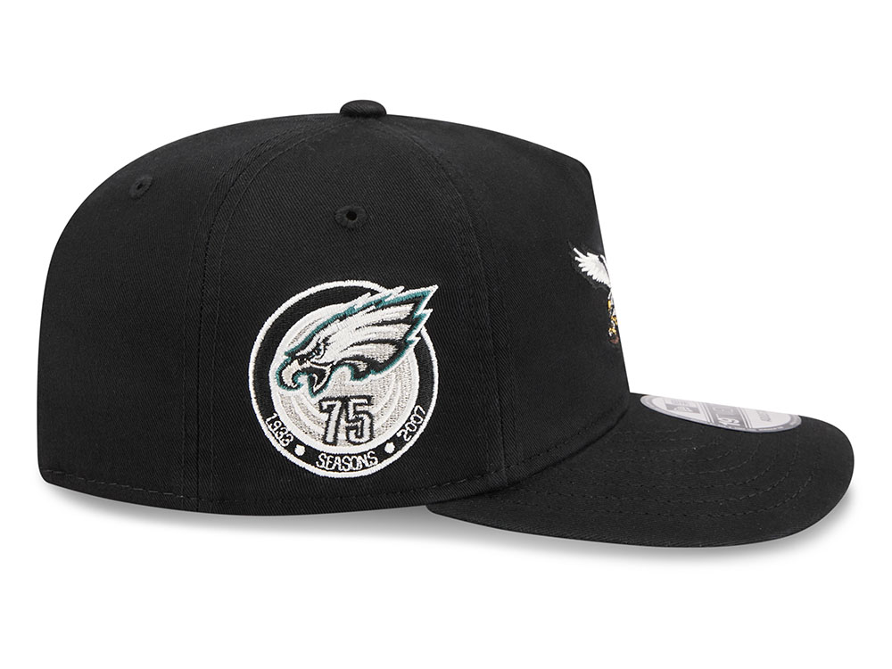 New Era Philadelphia Eagles 75 Seasons Championship Black Edition 19Twenty Snapback Casquette