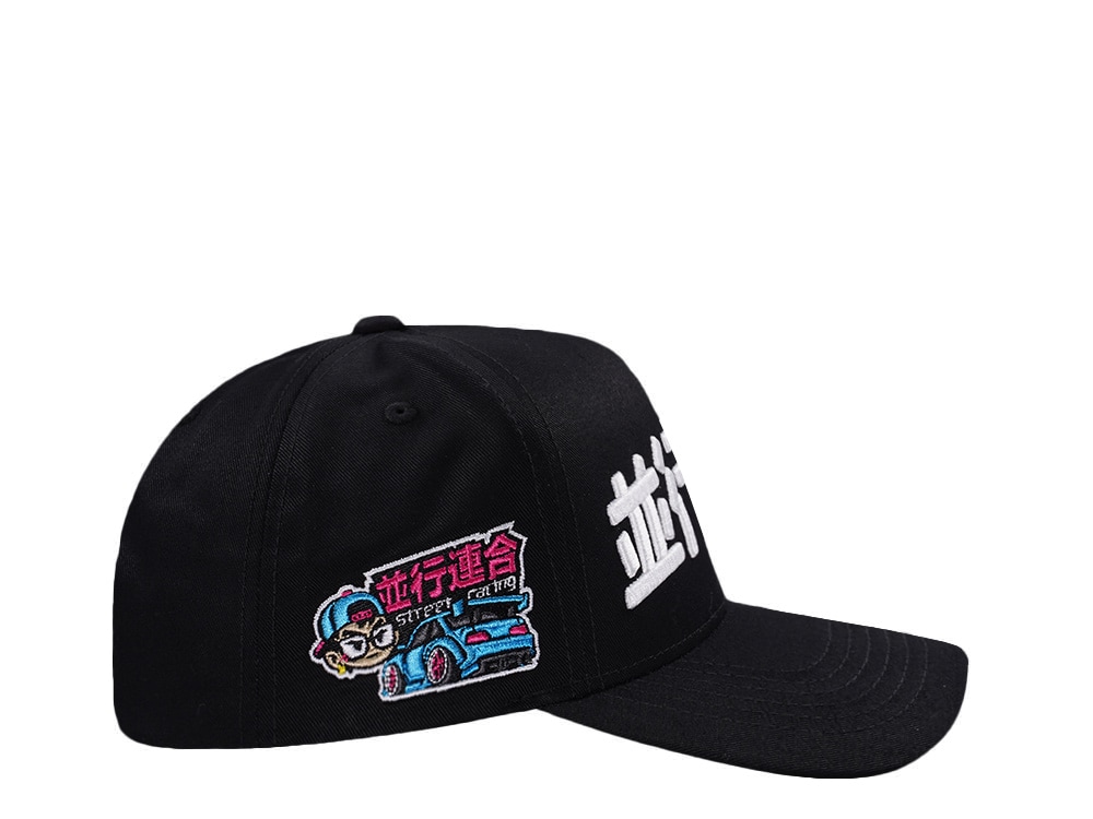 Parallel Union Japan Street Racing Kanji Script Black Prime Edition Snapback Casquette