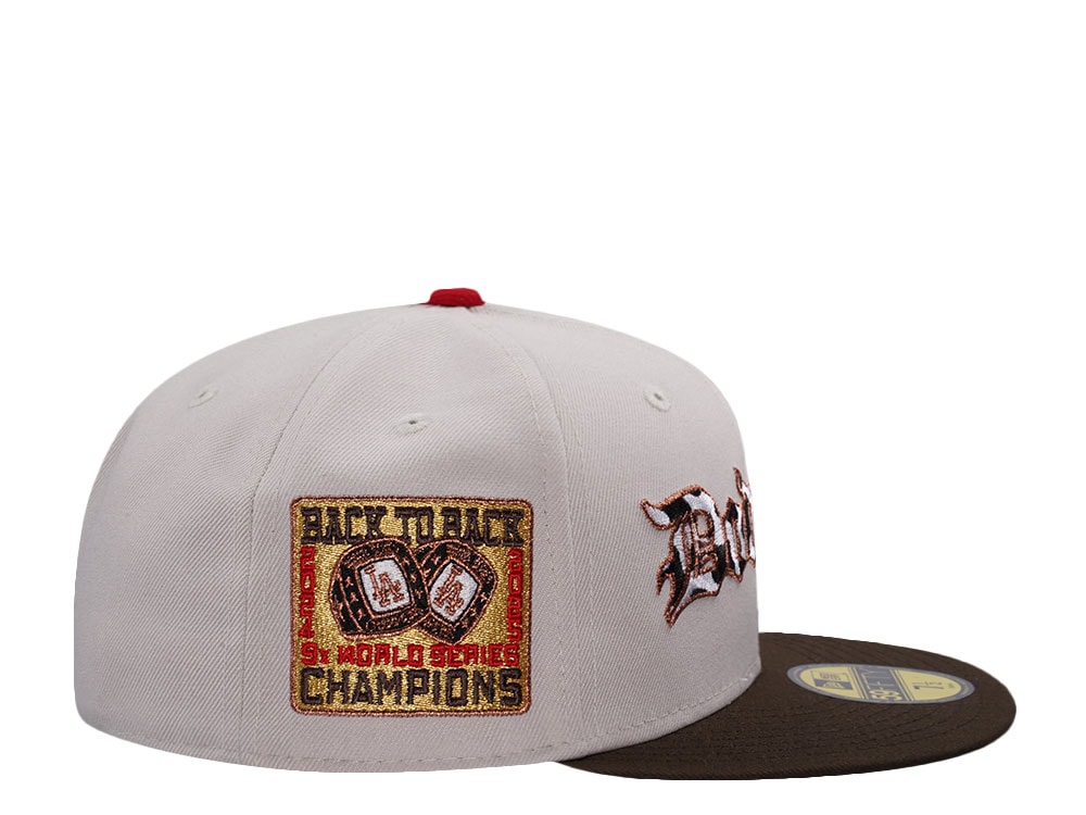 New Era Los Angeles Dodgers World Series 2025 Stone Two Tone Edition 59Fifty Fitted Casquette