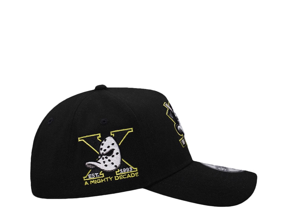New Era Anaheim Ducks 10th Anniversary Neon Black Prime Edition 9Forty A Frame Snapback Casquette