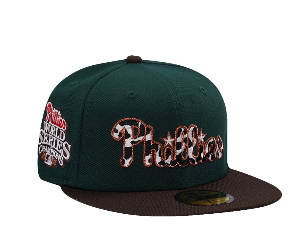 New Era Philadelphia Phillies World Series 2008 Dark Green Two Tone Edition 59Fifty Fitted Casquette