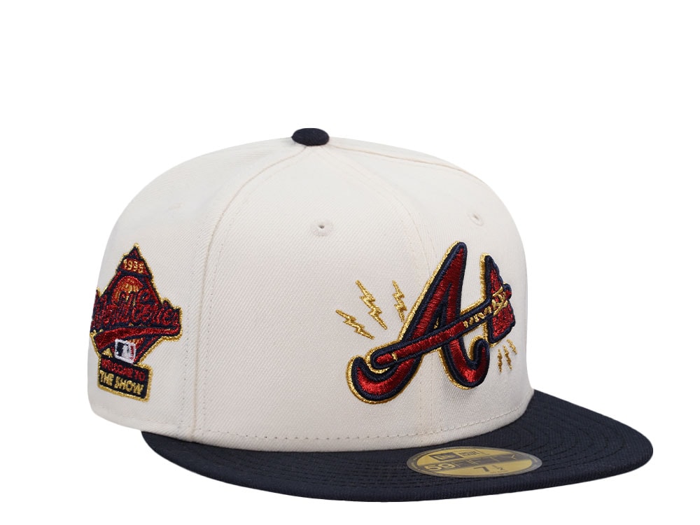 New Era Atlanta Braves World Series 1995 Chrome Throwback Two Tone 59Fifty Fitted Casquette