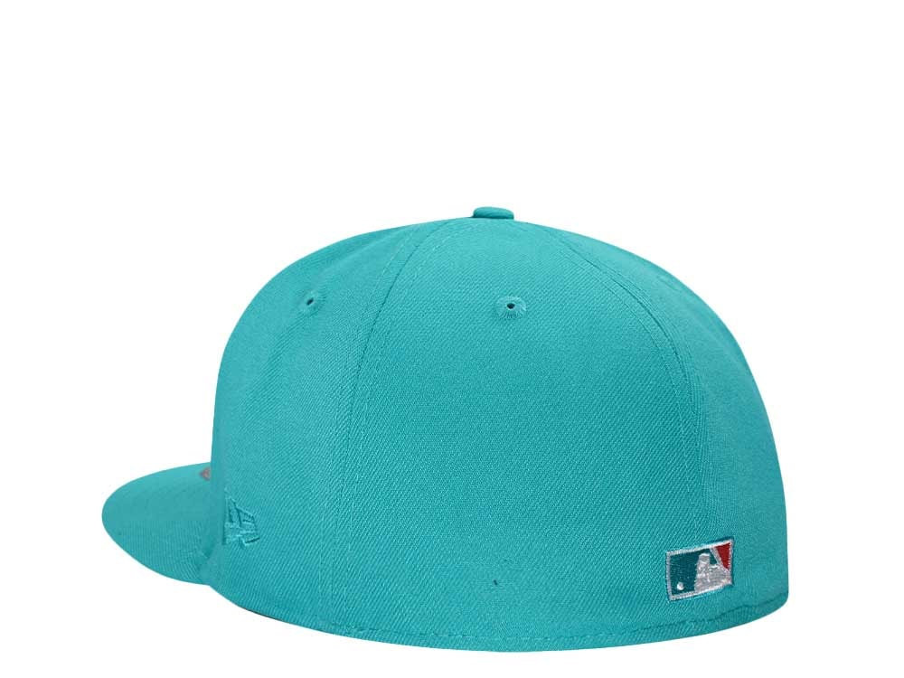 New Era Seattle Mariners All Star Game 2001 Teal Pink Edition 59Fifty Fitted Casquette