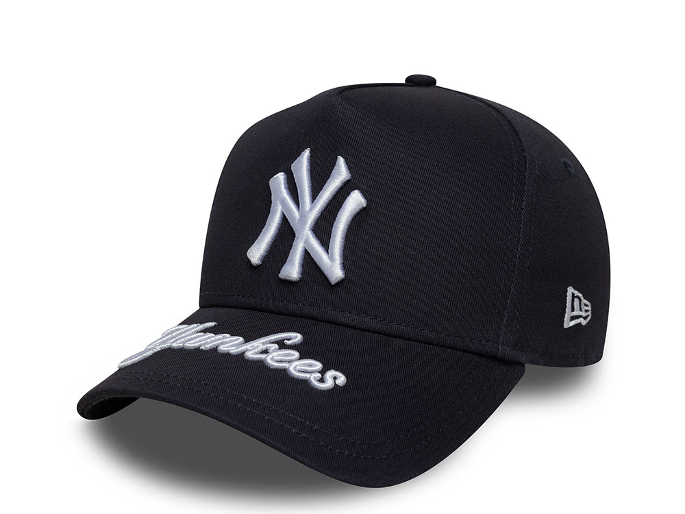 New Era New York Yankees Visor Hit Navy 9Forty A Frame Snapback Casquette