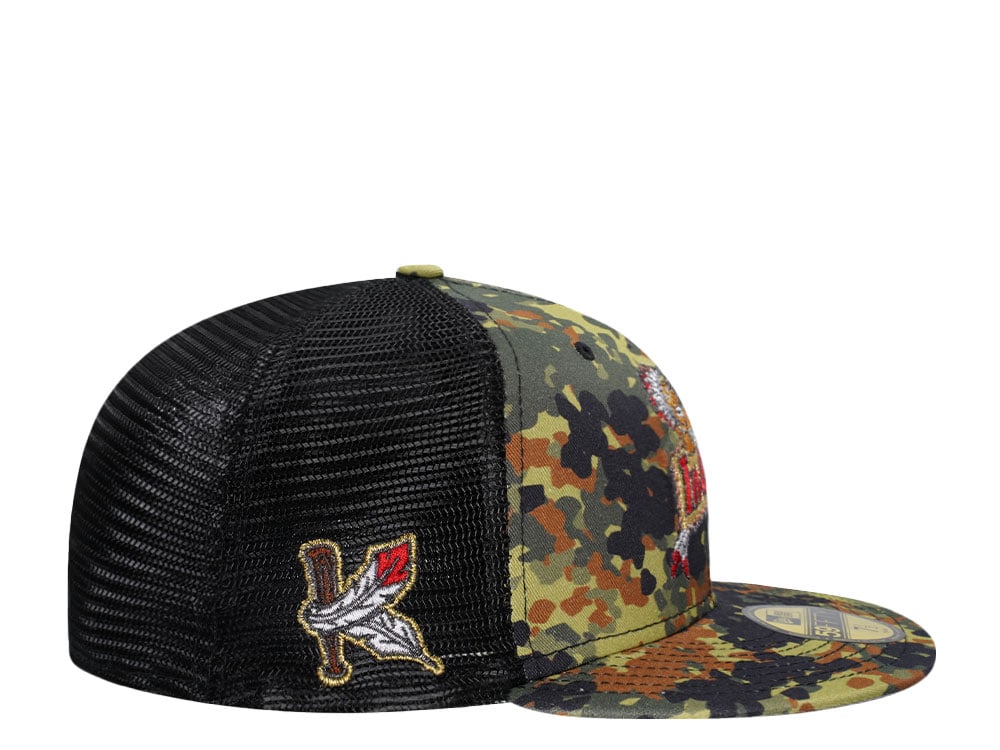 New Era Kinston Indians Flecktarn Trucker Edition 59Fifty Fitted Casquette