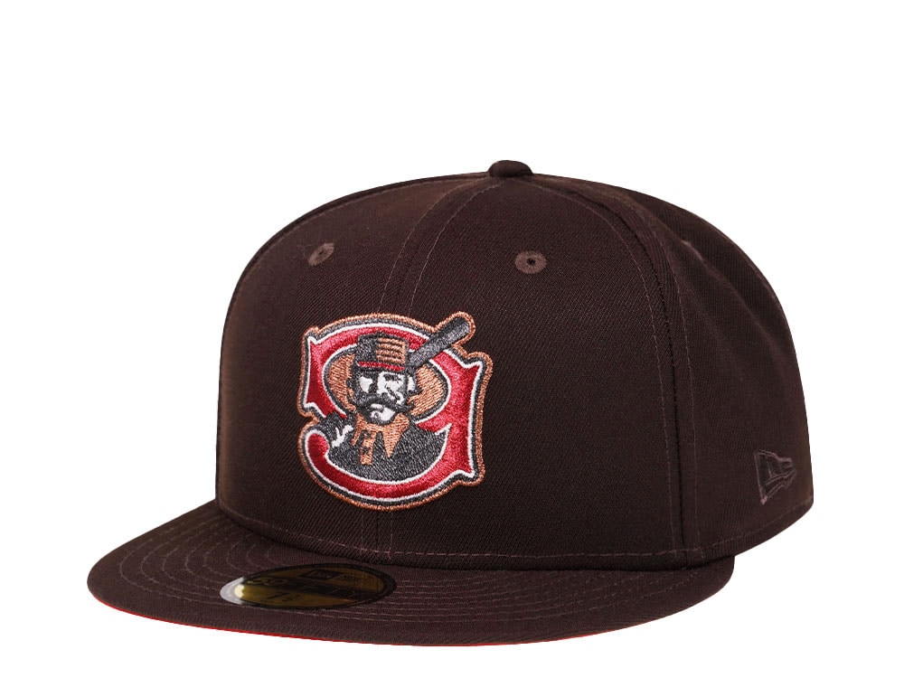New Era Mudville Nine Dark Chocolate Copper Prime Edition 59Fifty Fitted Casquette