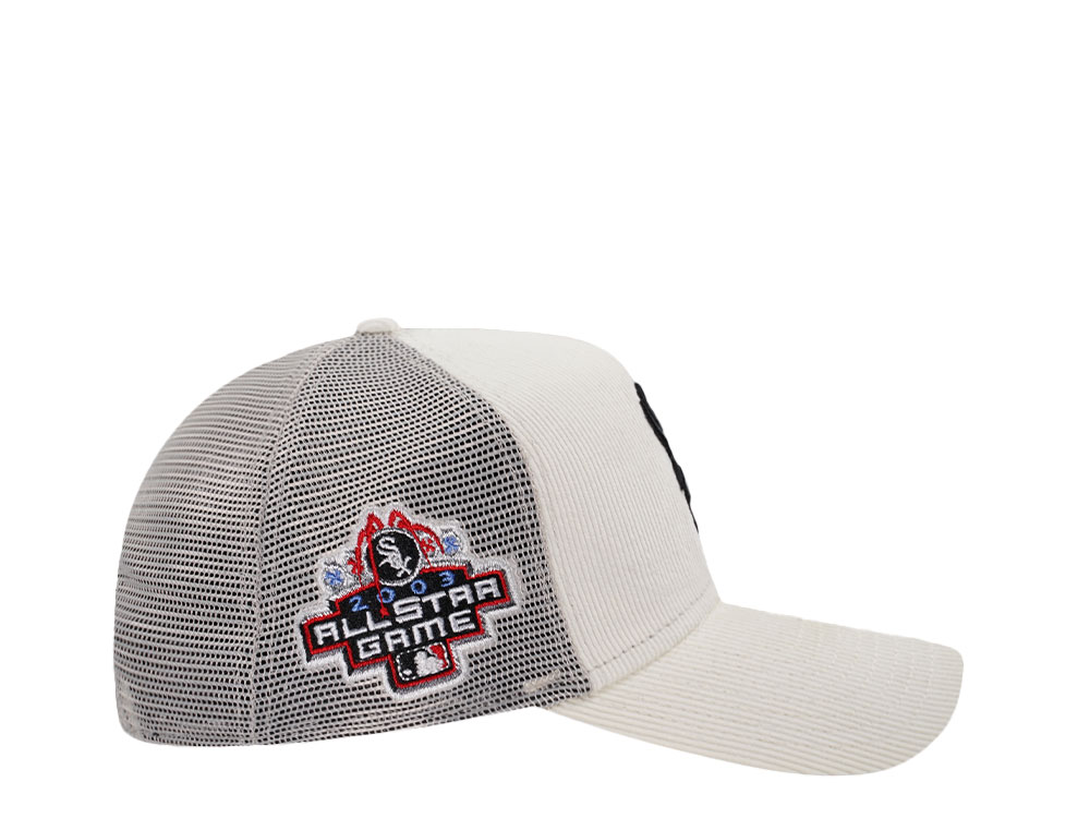New Era Chicago White Sox All Star Game 2003 Chrome Corduroy Prime Trucker 9Forty A Frame Snapback Casquette