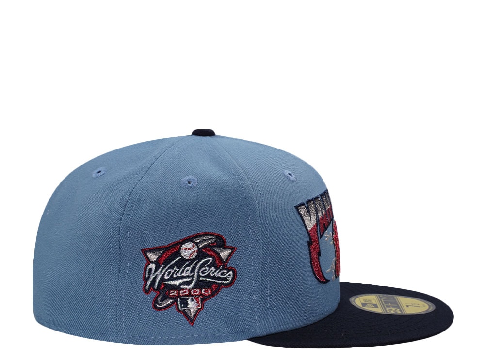 New Era New York Yankees World Series 2000 Faded Blue Two Tone Edition 59Fifty Fitted Casquette