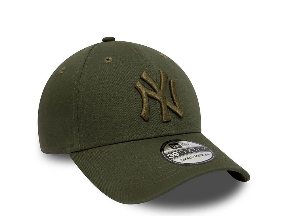 New Era New York Yankees League Essential Olive 39Thirty Stretch Casquette