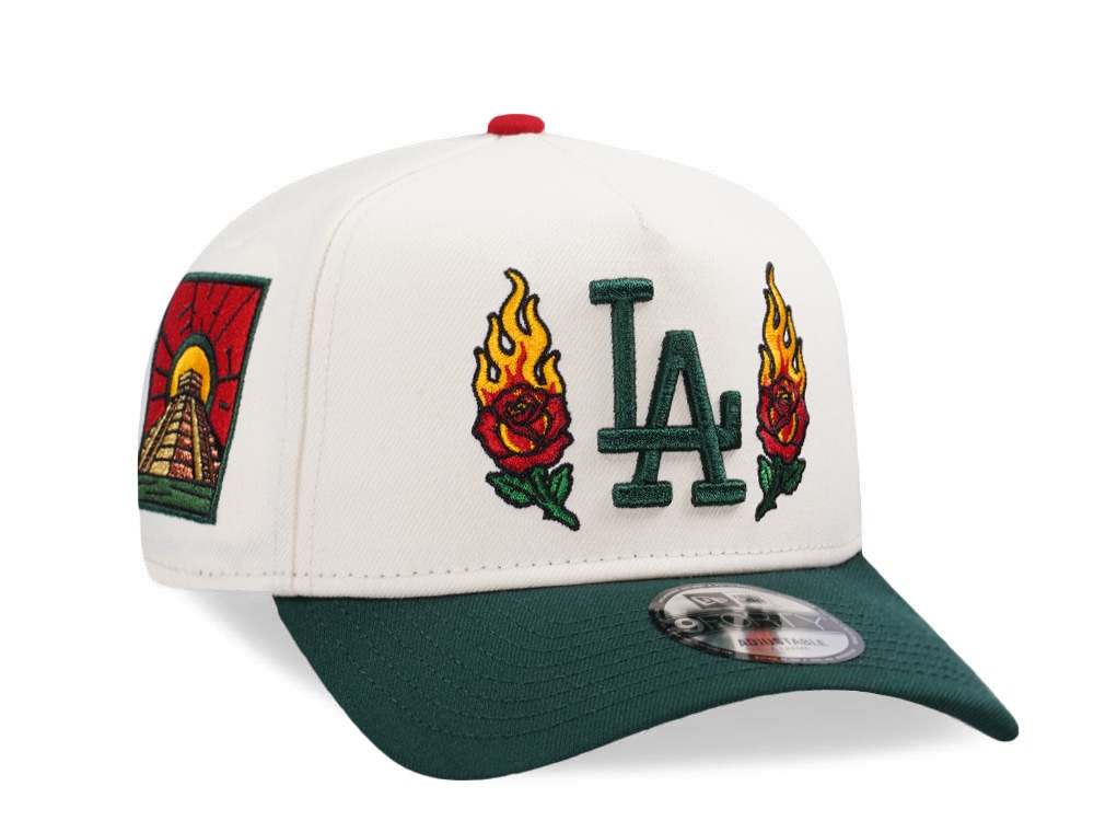 New Era Los Angeles Dodgers Burning Rose Chrome Two Tone Edition 9Forty A Frame Snapback Casquette