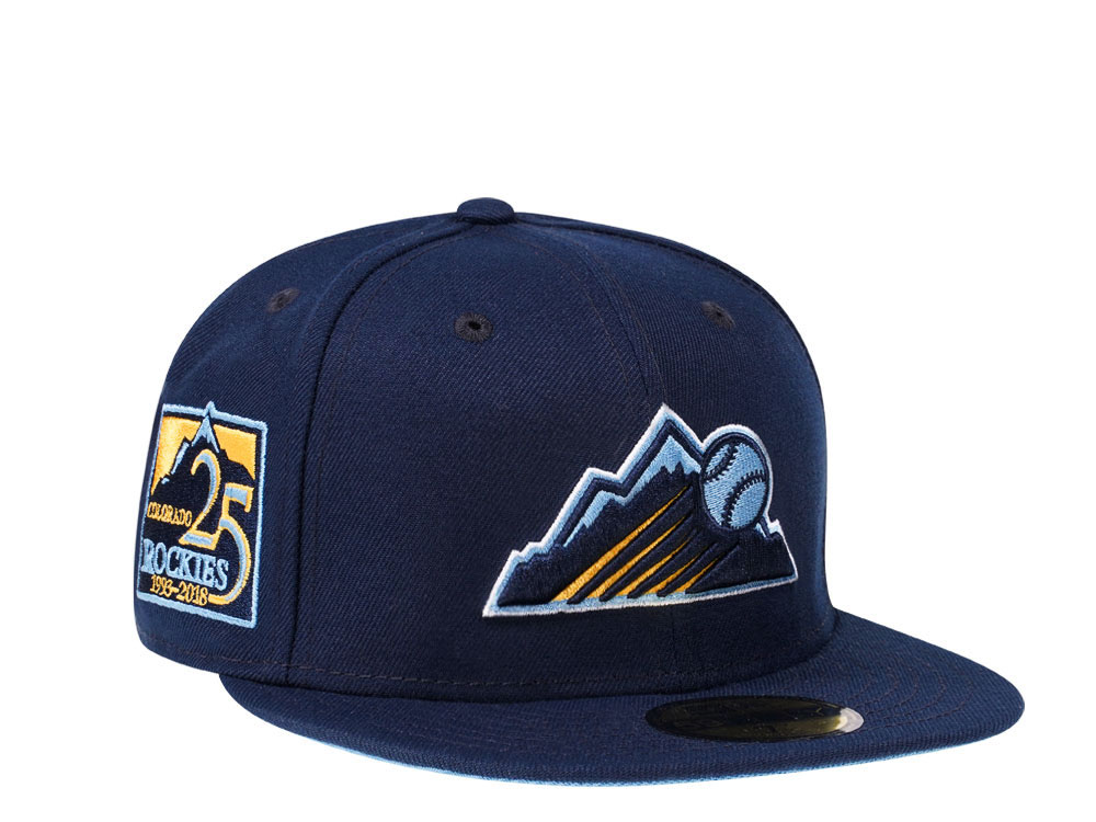 New Era Colorado Rockies 25th Anniversary Glacier Blue Edition 59Fifty Fitted Casquette