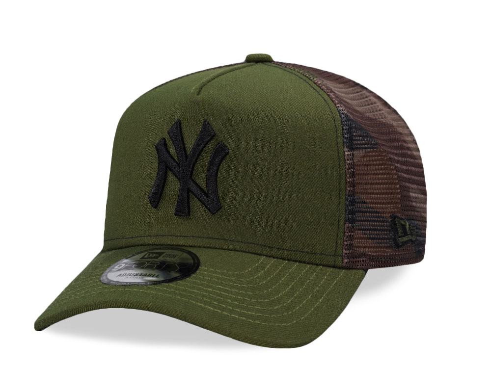 New Era New York Yankees Camo Prime Trucker Edition 9Forty A Frame Snapback Casquette