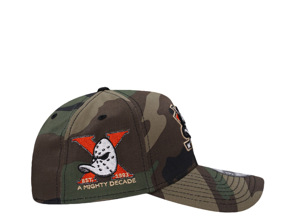 New Era Anaheim Ducks 10th Anniversary Woodland Camo Prime Edition 9Forty A Frame Snapback Casquette