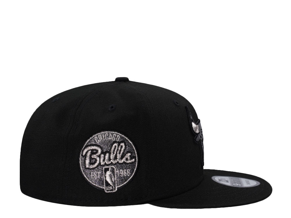 New Era Chicago Bulls Metallic Black Prime Edition 9Fifty Snapback Casquette