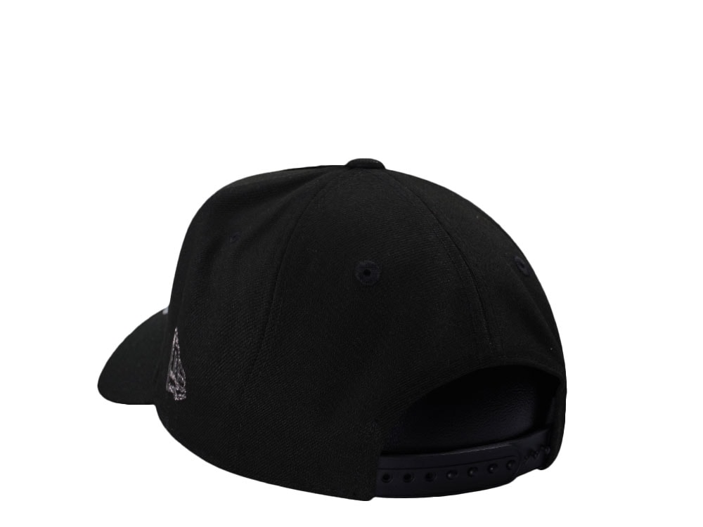 New Era New York Mets 25th Anniversary Metallic Black Prime Edition 9Forty A Frame Snapback Casquette