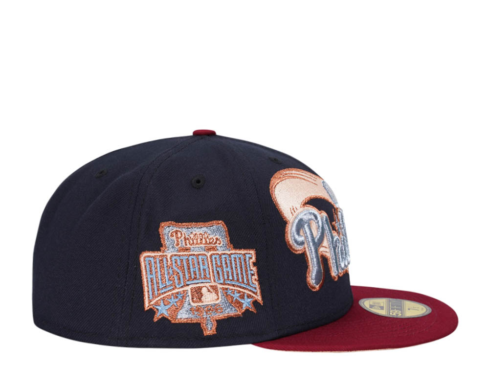 New Era Philadephia Phillies All Star Game 1996 Heavy Metallic Two Tone Edition 59Fifty Fitted Casquette