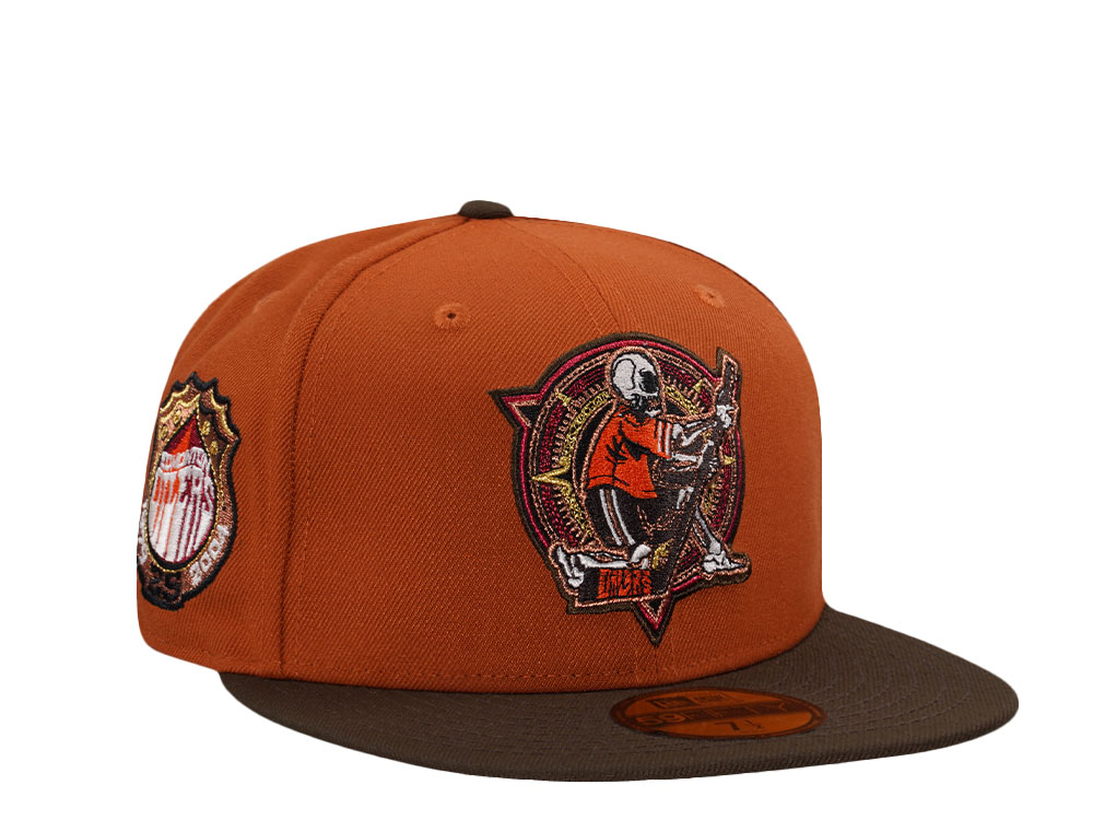 New Era Edmonton Oilers 25th Anniversary Dia De Los Muertos Walnut Prime Edition 59Fifty Fitted Casquette