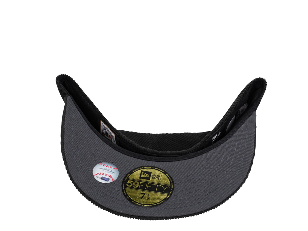 New Era Philadelphia Athletics World Series 1929 Liquid Metal Dark Side Cord Edition 59Fifty Fitted Casquette