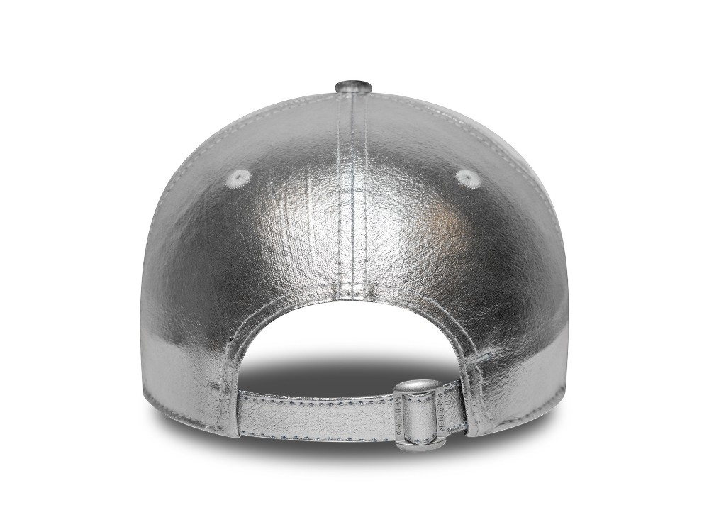 New Era New York Yankees Metallic Silver Womens 9Forty Strapback Casquette