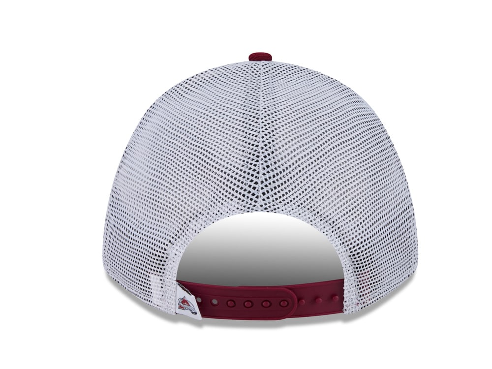 New Era Colorado Avalanche Official Team Color Edition 9Forty M Crown A Frame Trucker Snapback Casquette