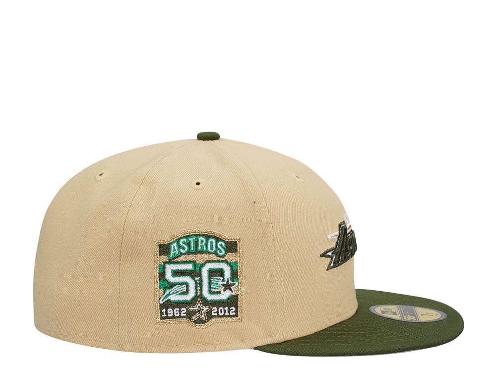 New Era Houston Astros 50th Anniversary Vegas Gold Prime Two Tone Edition 59Fifty Fitted Casquette