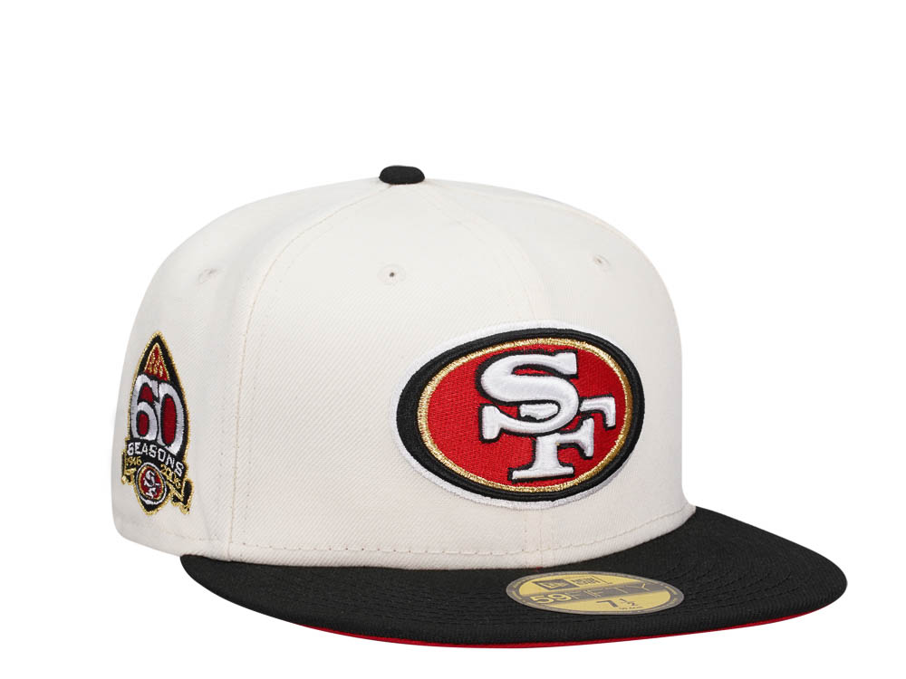 New Era San Francisco 49ers 60 Seasons Chrome Two Tone Edition 59Fifty Fitted Casquette